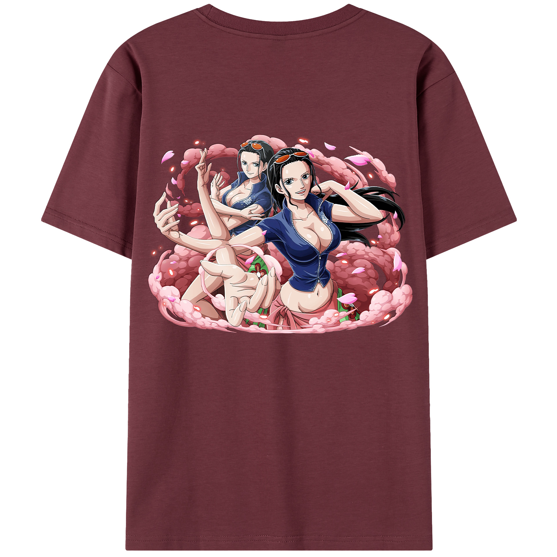 （画像用） ワンピース ニコ・ロビン ONE PIECE Nico Robin 綿100％半袖Tシャツ（背面プリント）